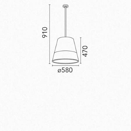 Flos - Romeo Panama Lampada a Sospensione da Esterno D.91 cm